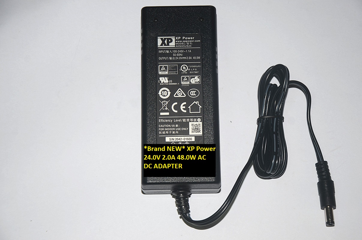 *Brand NEW* 24.0V 2.0A XP Power AKM45US24 48.0W AC DC ADAPTER - Click Image to Close